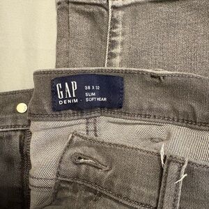 GAP Slim Soft-Wear Men's Jeans — Gray